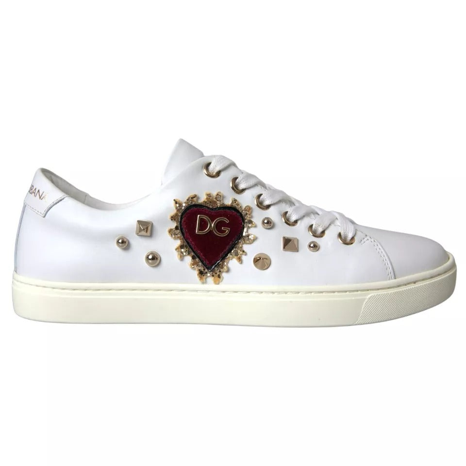 Weiße Portofino Sacred Heart Sneakers Damenschuhe