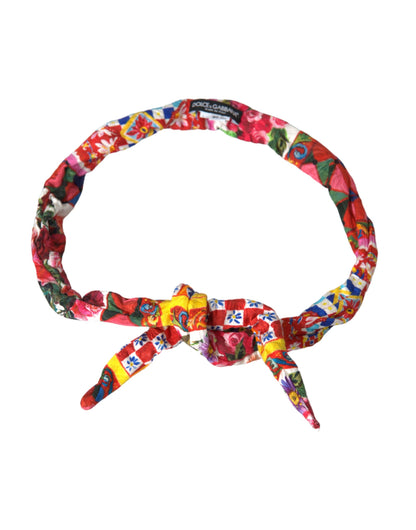 Multicolor Carretto Print Waist Belt