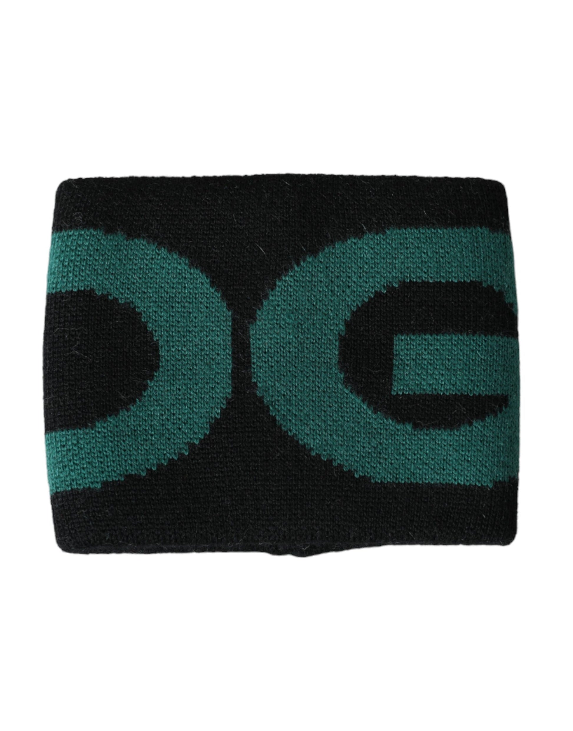 Black Green Wool Logo #DGMILLENNIALS Wristband