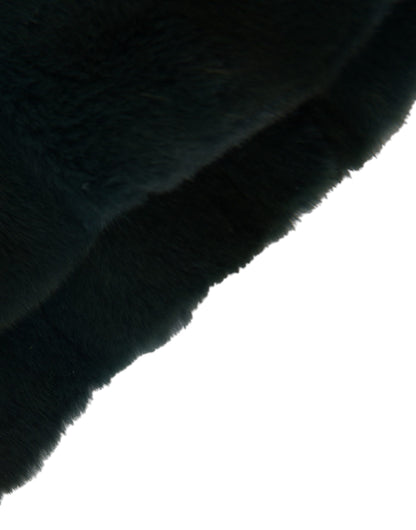 Schwarze Mütze aus Wieselfell für den ganzen Kopf