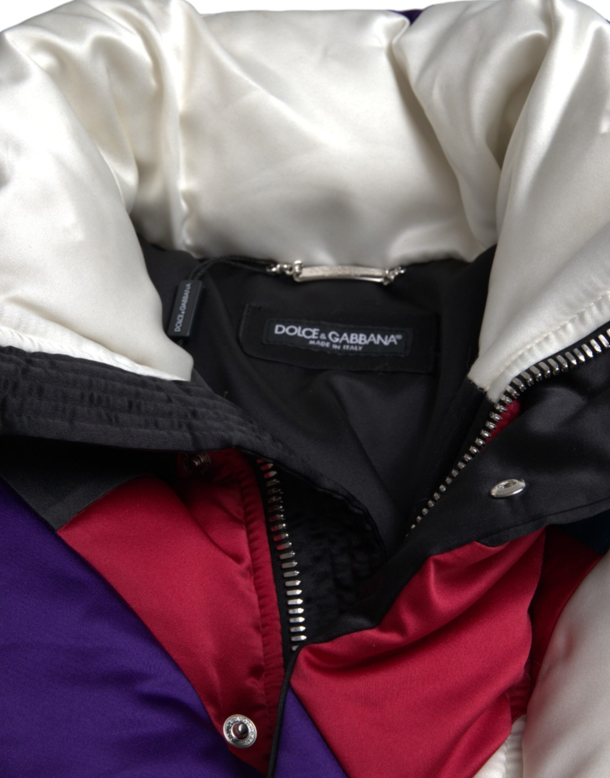 Multicolor Logo Windbreaker Puffer Jacket