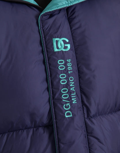 Chaqueta acolchada cortavientos azul marino