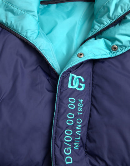 Chaqueta acolchada cortavientos azul marino