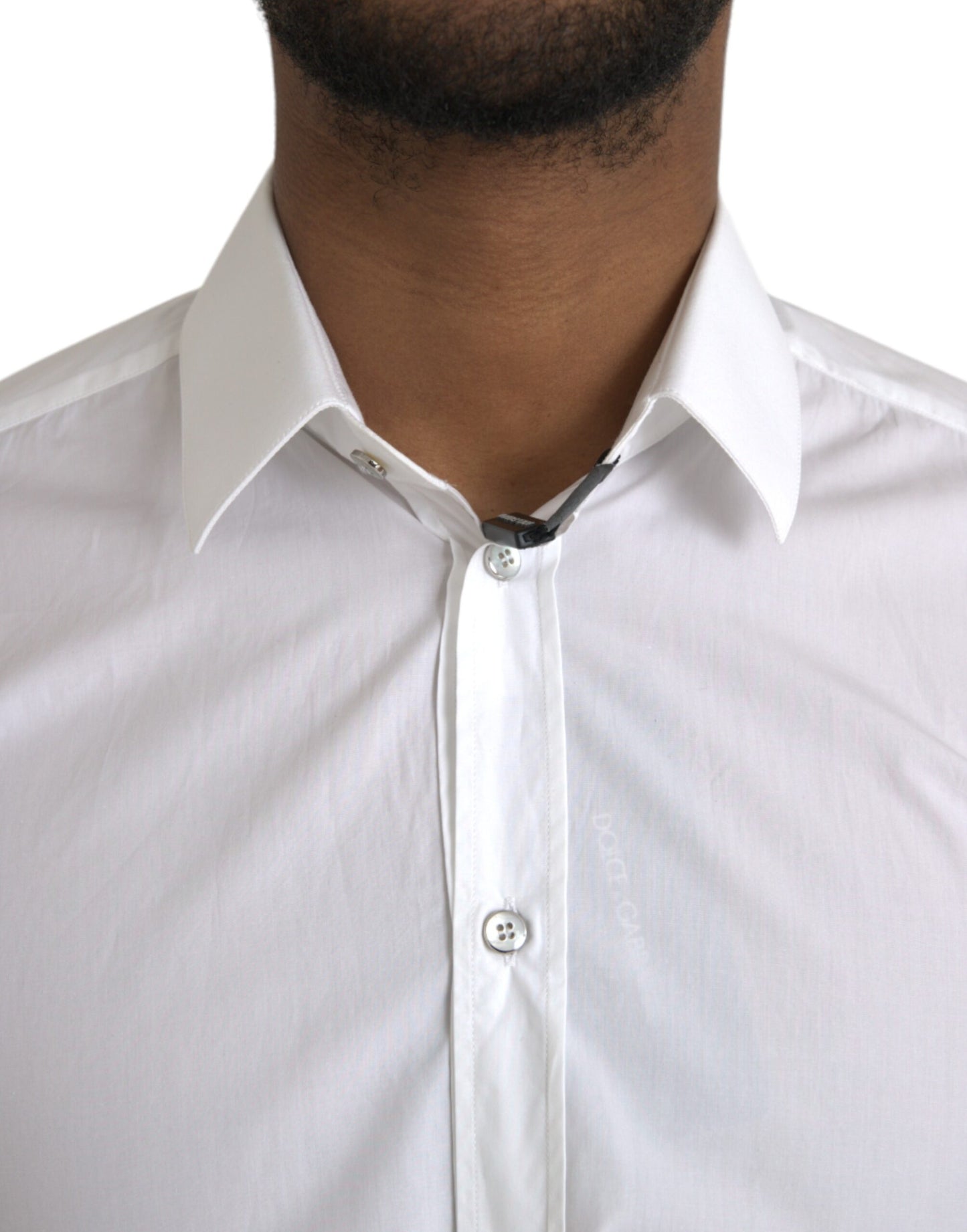 Weißes Langarmkleid aus Baumwolle MARTINI Shirt