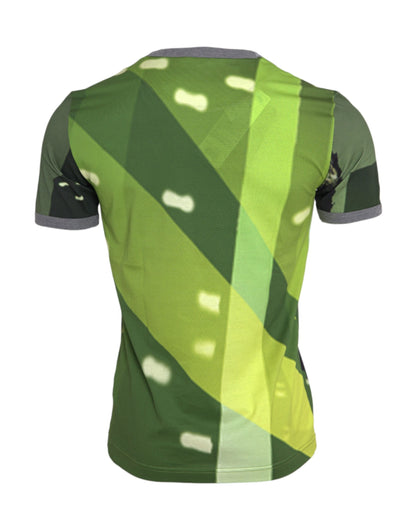 Grünes kurzärmliges T-Shirt aus Gorilla-Baumwolle