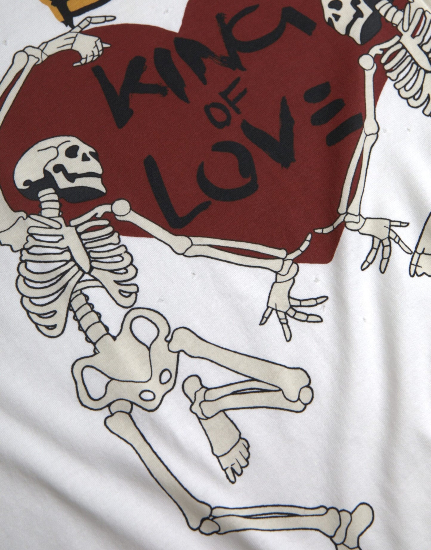 Camiseta de algodón para hombre de White King Of Love