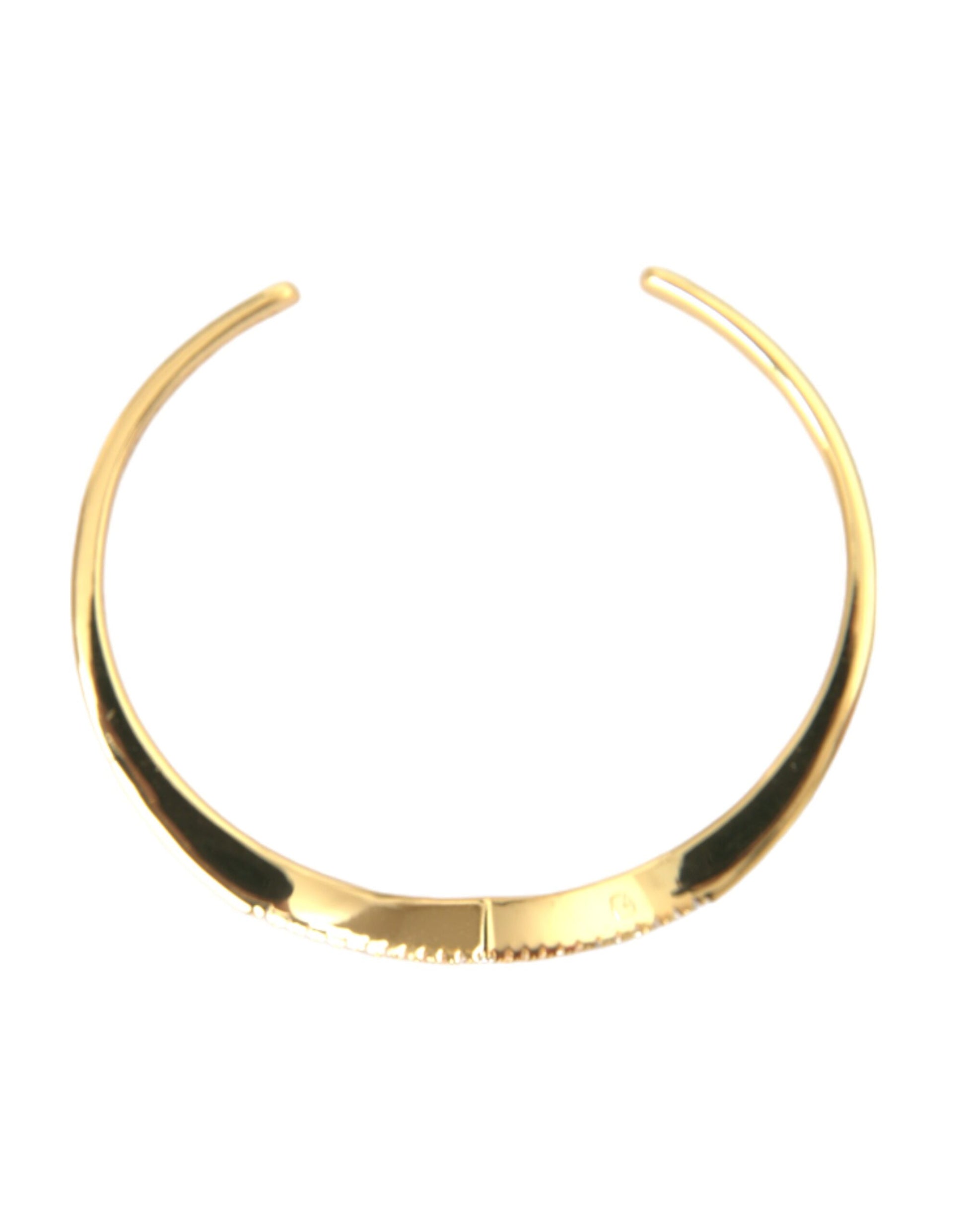 Arched Wing Cuff Skyfall Gold CZ 925 Bracelet