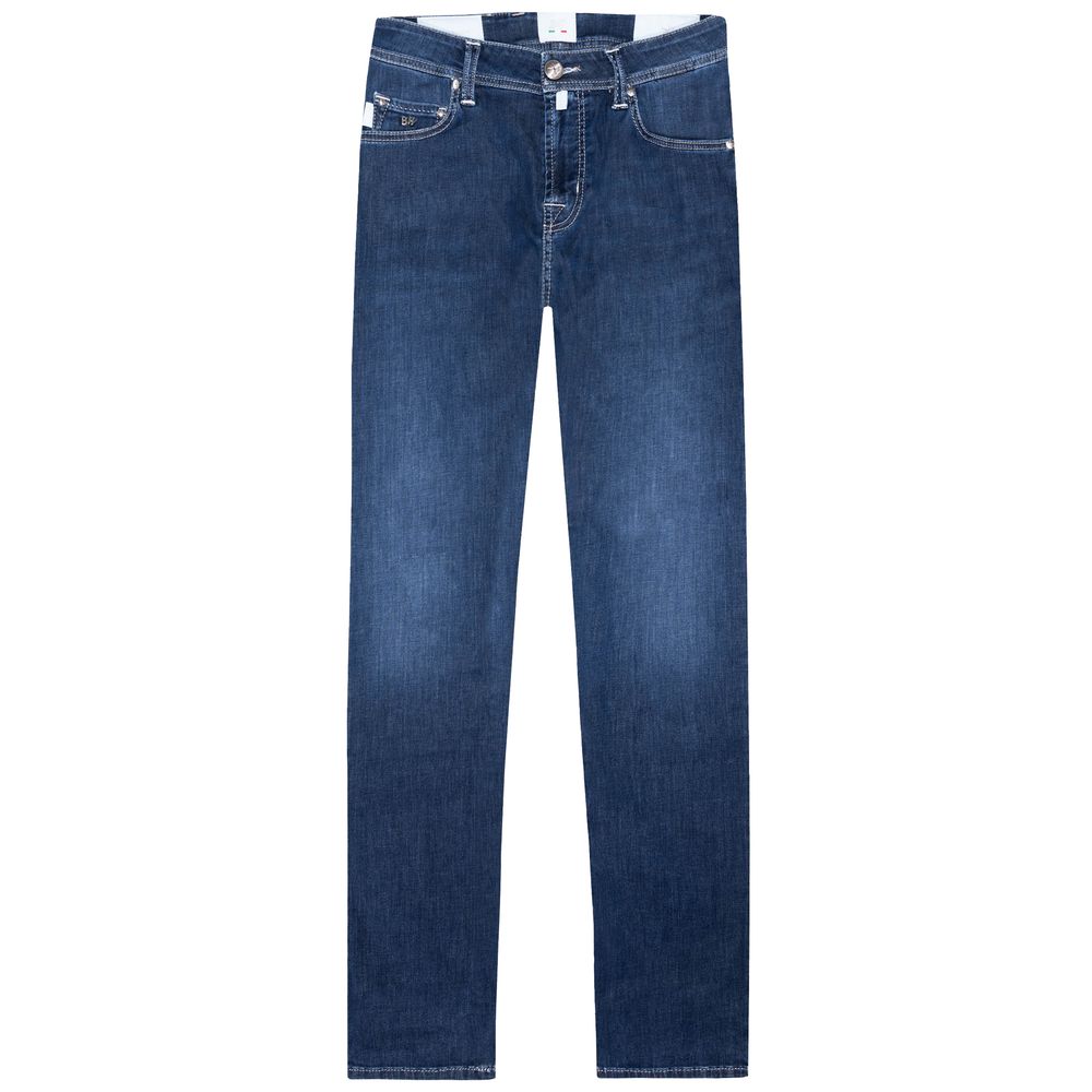 Blue Cotton Jeans & Pant