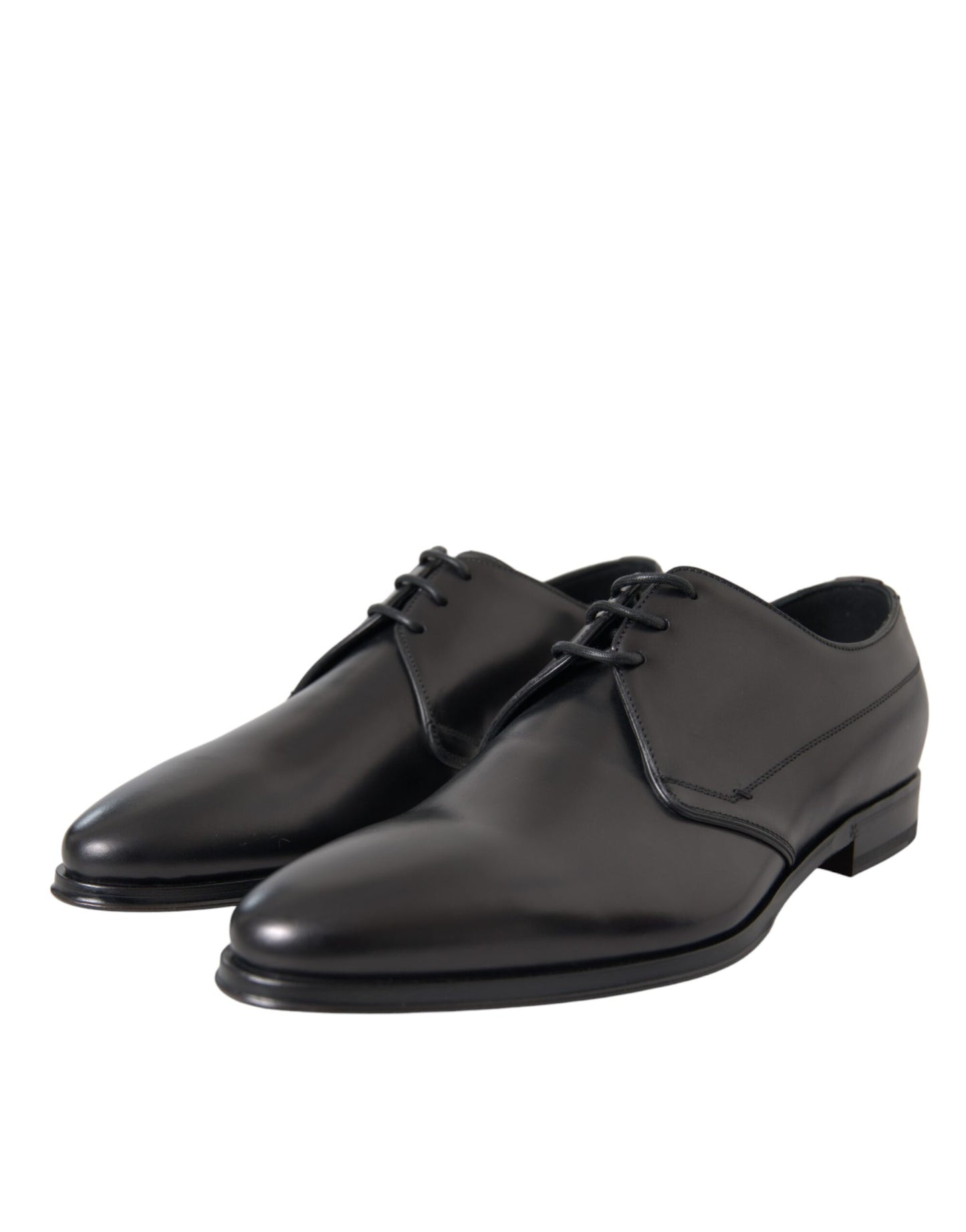 Zapatos formales Derby de cuero negro para hombre