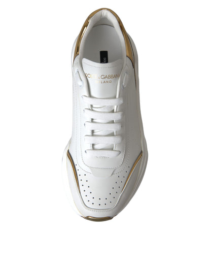 Zapatillas de piel Daymaster de oro blanco para hombre