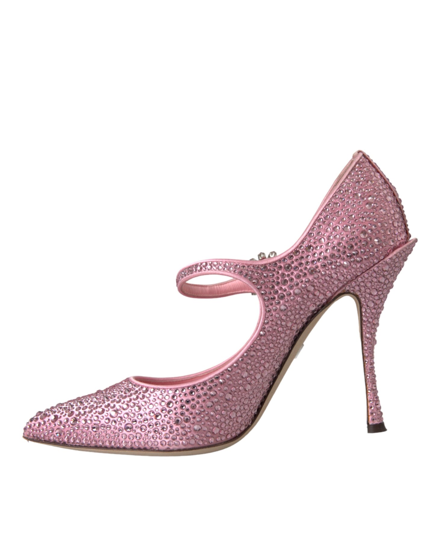 Rosa Pumps mit Strasssteinen und Kristallen