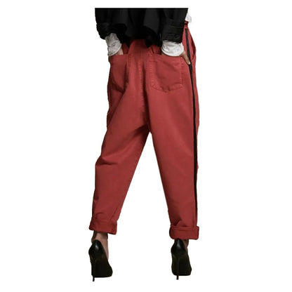 Rote Jeans und Hose aus Baumwolle