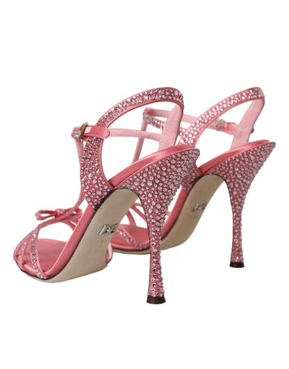 Rosa Strass Knöchelriemen Sandalen Schuhe