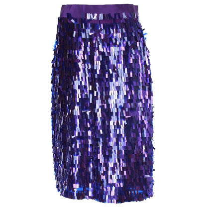 Purple Polyester Skirt