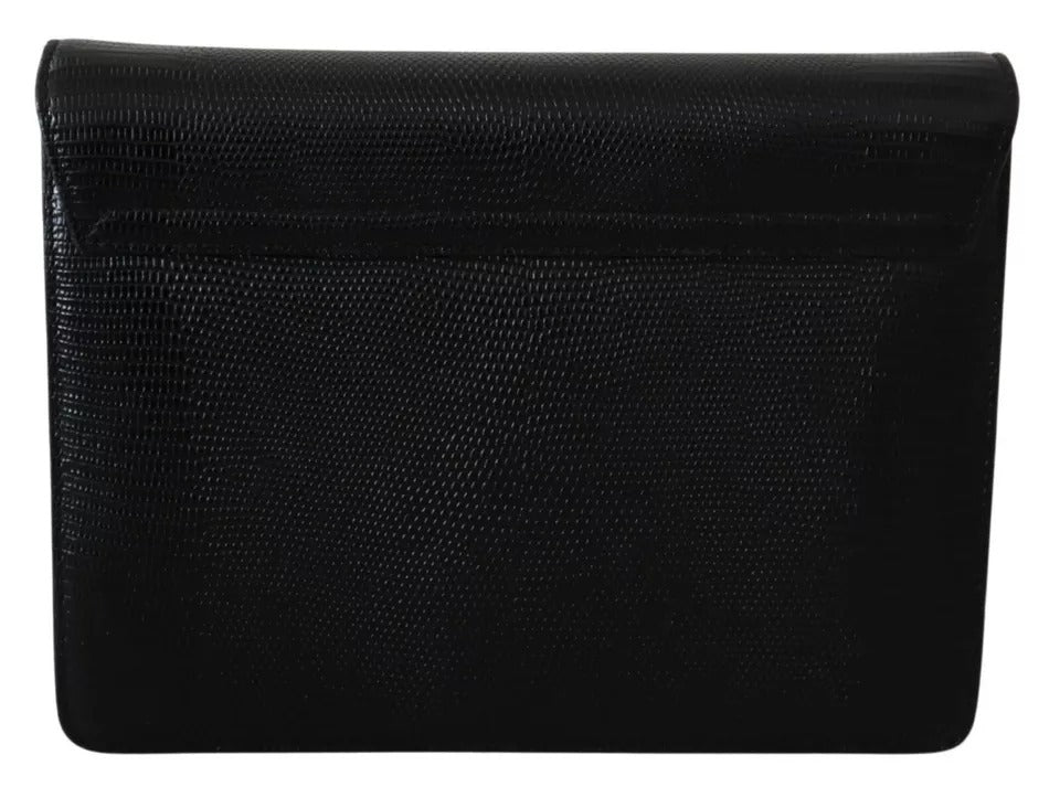 Cartera pequeña de piel negra y metal dorado para mujer, cartera Lucia