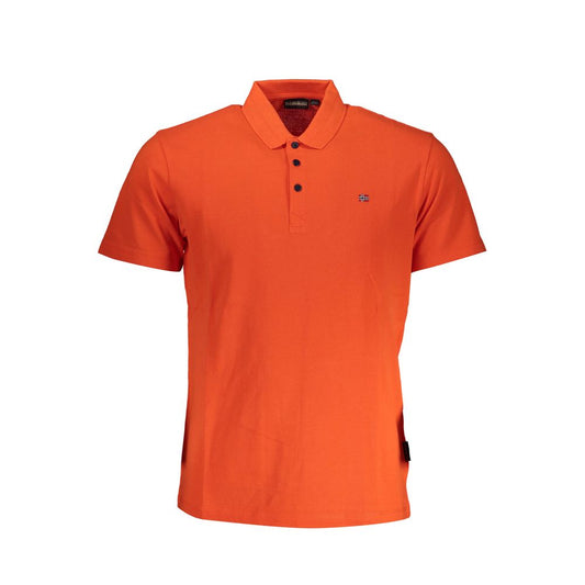 Polo de algodón rojo para hombre