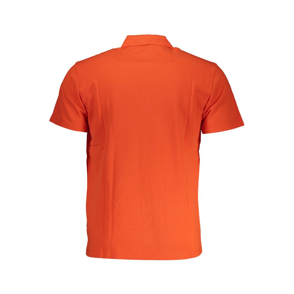 Polo de algodón rojo para hombre