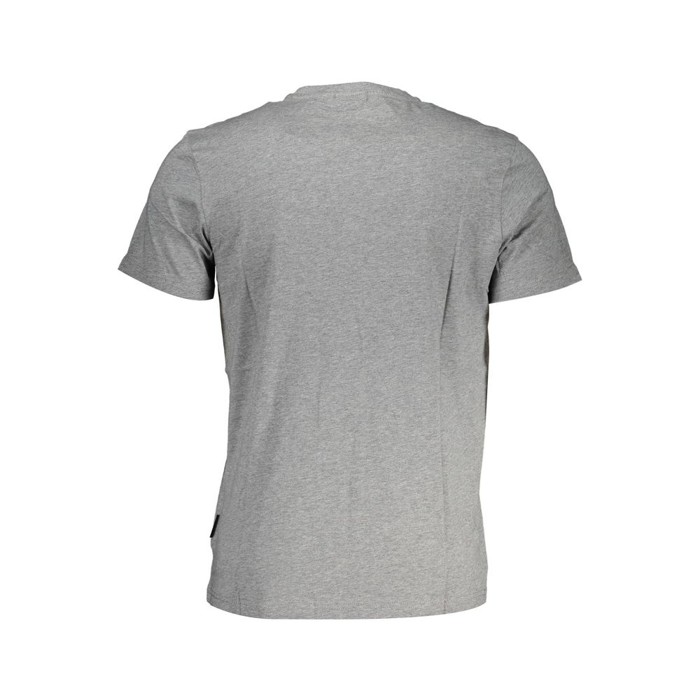 Camiseta de algodón gris para hombre