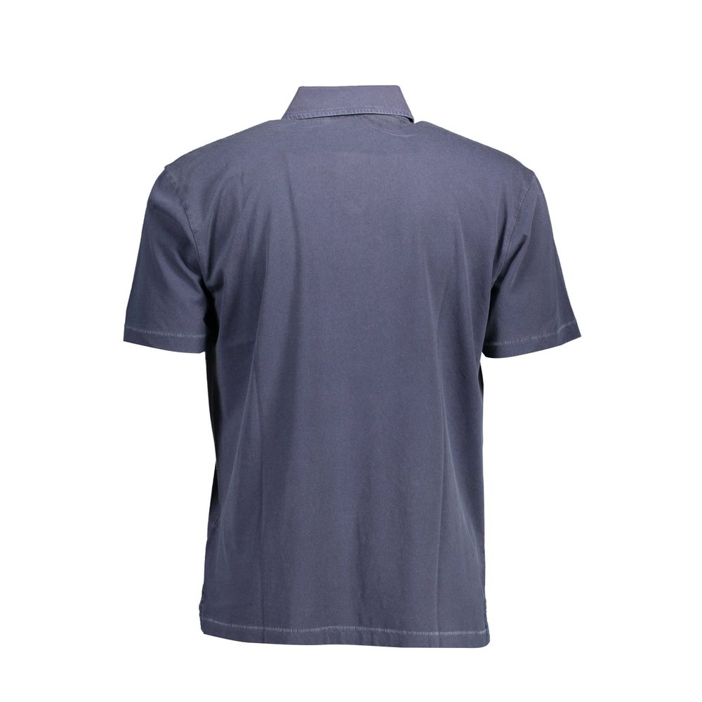 Polo de algodón azul para hombre