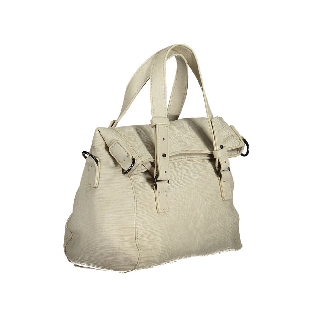 White Polyethylene Women Handbag