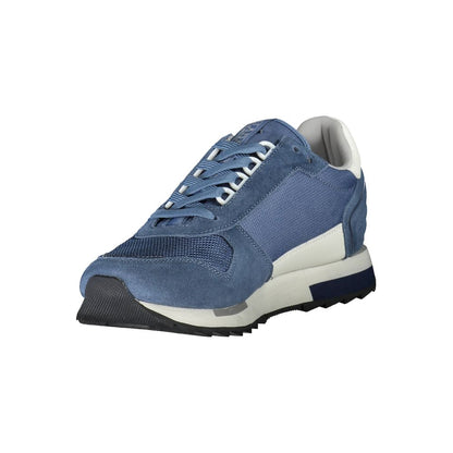 Zapatillas deportivas de poliéster azul para hombre