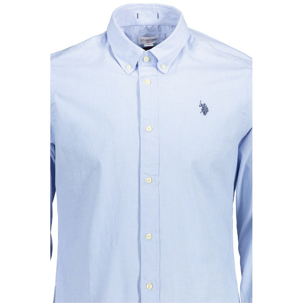 Light Blue Cotton Men Shirt