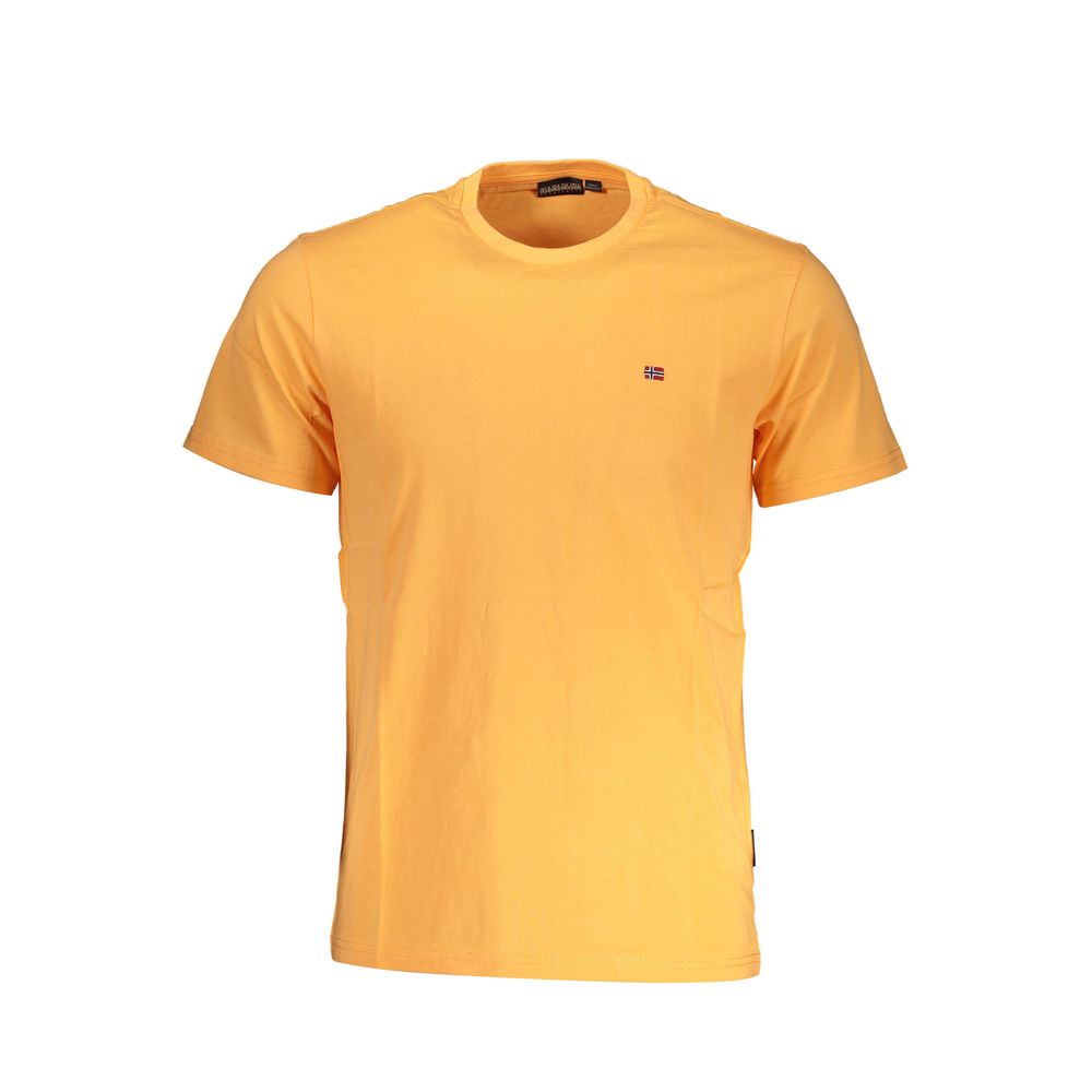 Camiseta de algodón naranja para hombre