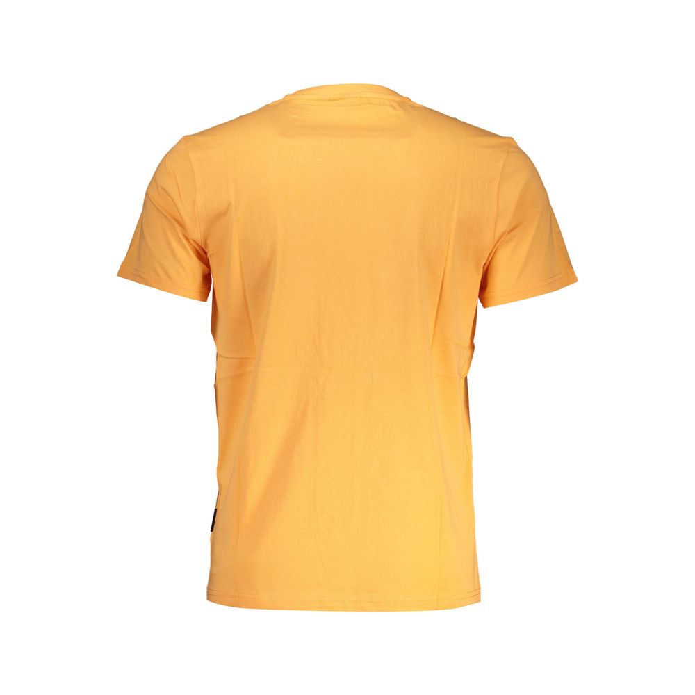 Camiseta de algodón naranja para hombre