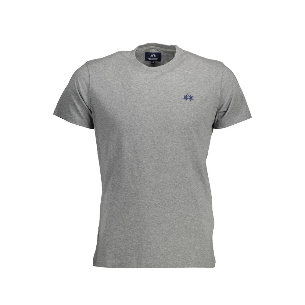 Camiseta de algodón gris para hombre