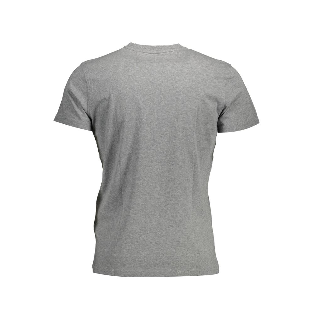 Camiseta de algodón gris para hombre