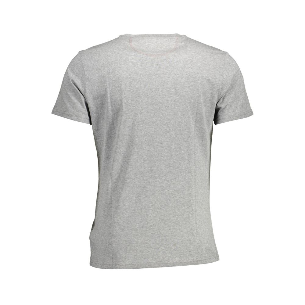 Camiseta de algodón gris para hombre