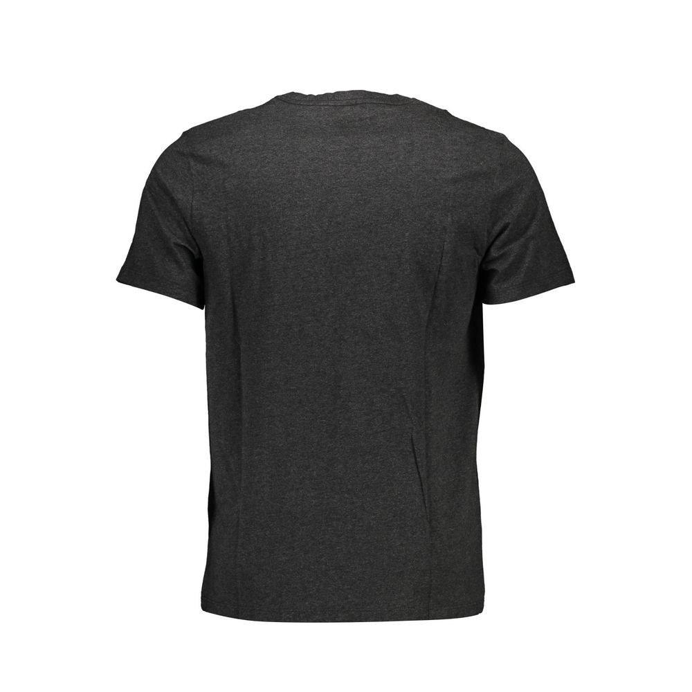 Camiseta de algodón gris para hombre