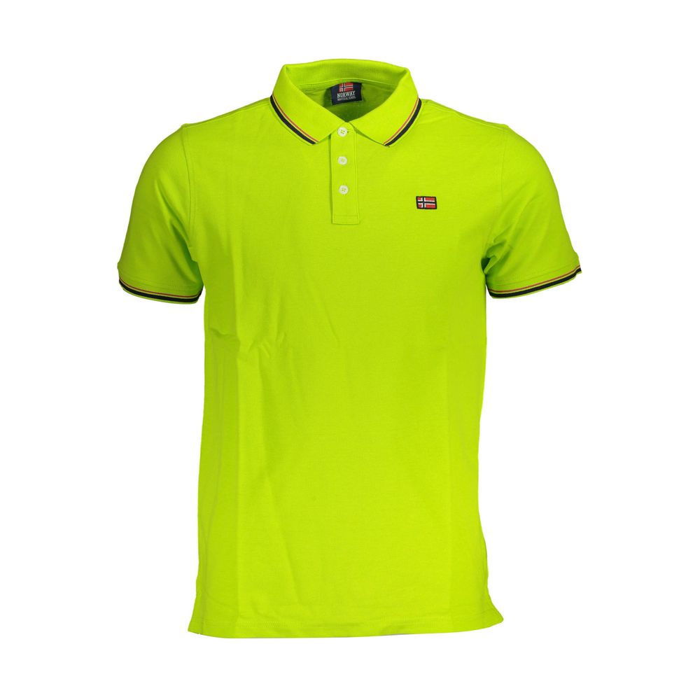 Polo de algodón amarillo para hombre