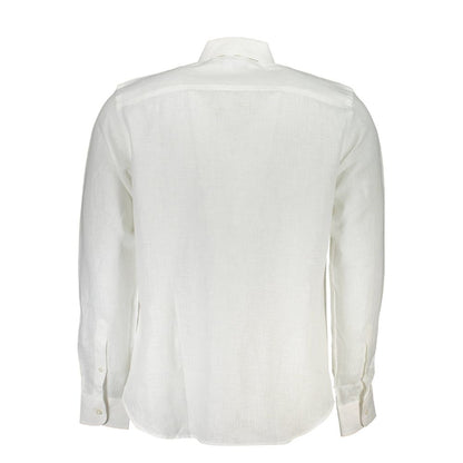 White Linen Men Shirt