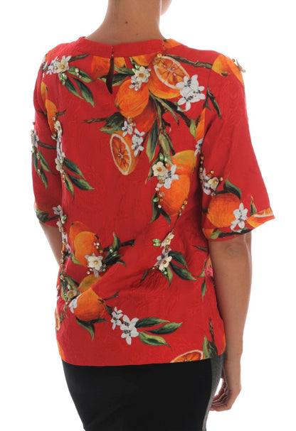 Blusa de crepé adornada con estampado de flores