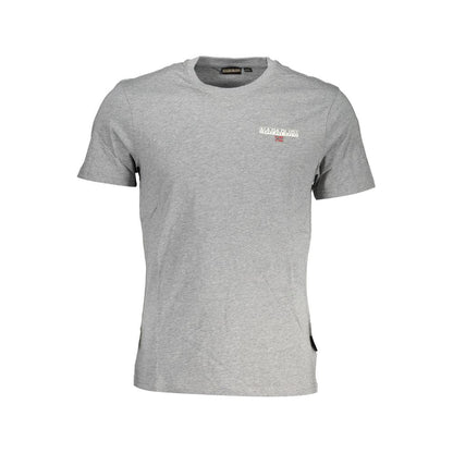 Camiseta de algodón gris para hombre