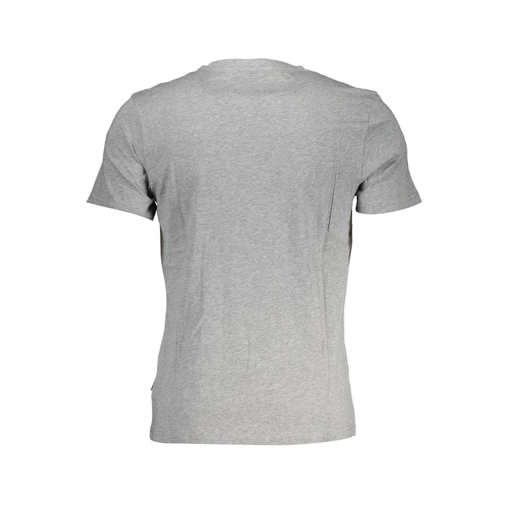 Camiseta de algodón gris para hombre