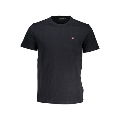 Black Cotton Men T-Shirt