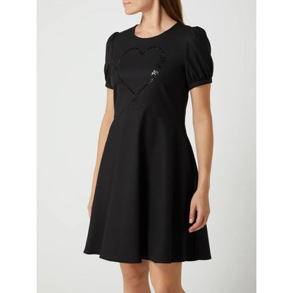 Black Polyester Women Dress