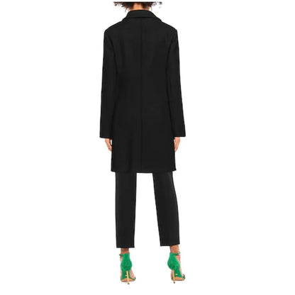 Black Wool Women Coat