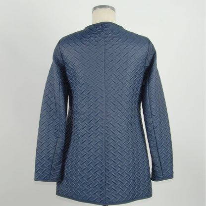 Blue Polyester Women Jacket