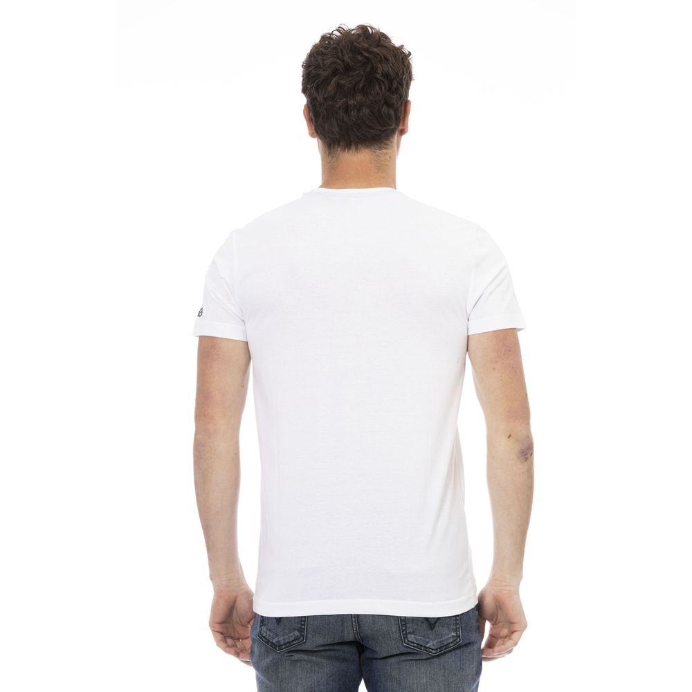 Weißes Herren-T-Shirt aus Baumwolle