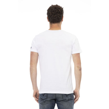 Camiseta de algodón blanca para hombre