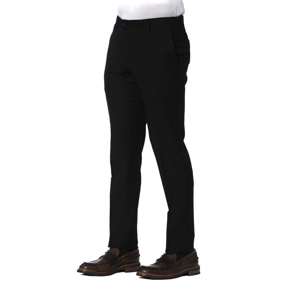 Pantalón de lana negro para hombre