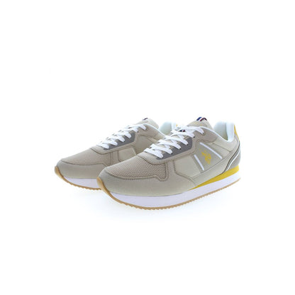 Beige Polyester Herren Sneaker