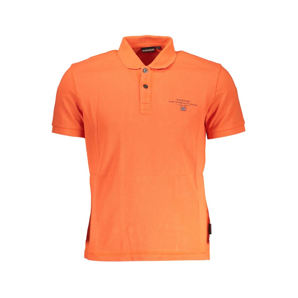 Polo de algodón rojo para hombre