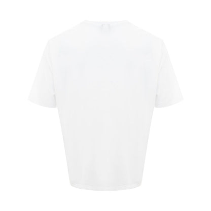 Camiseta de algodón blanca