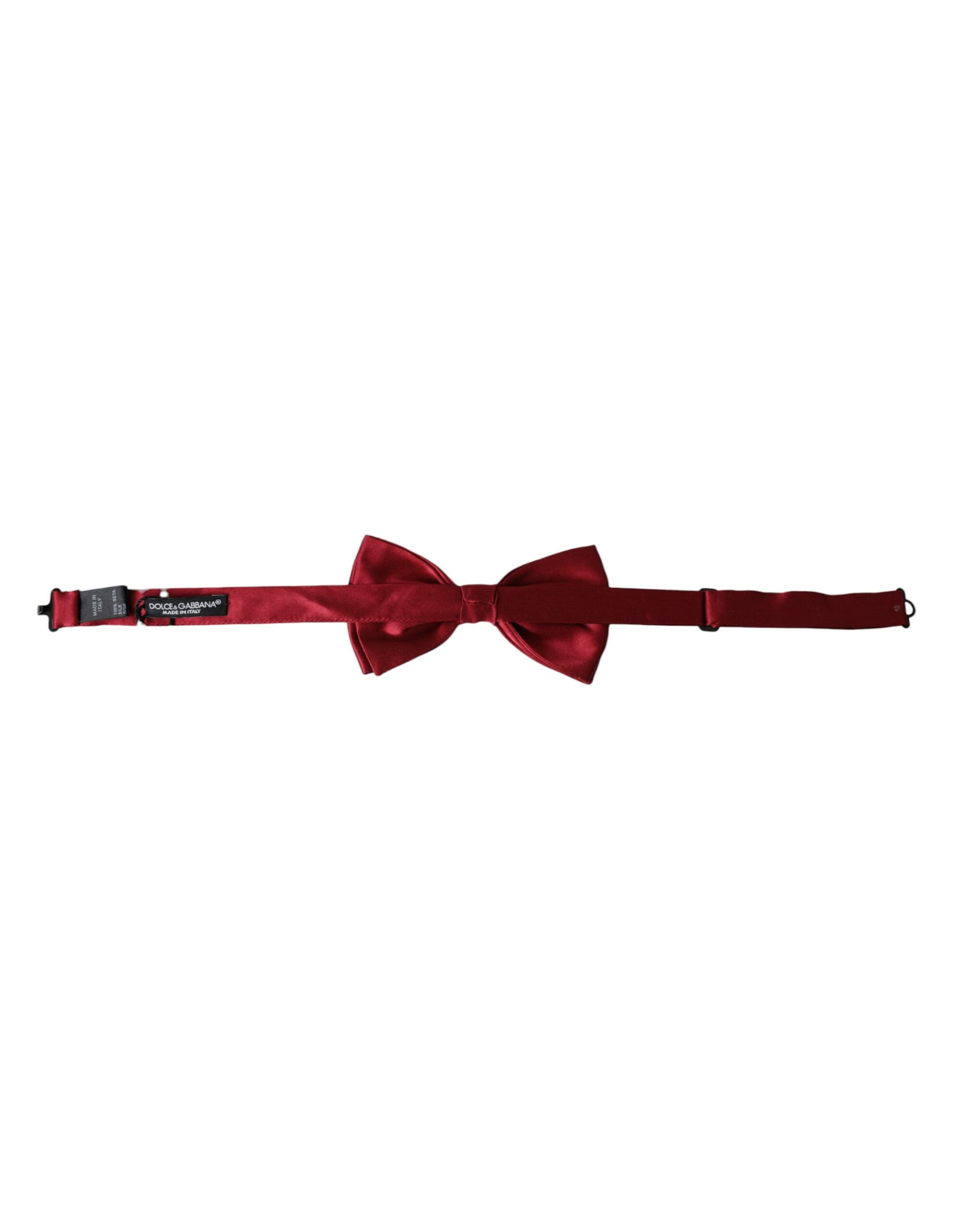 Red Satin Silk Adjustable Neck Men Bow Tie