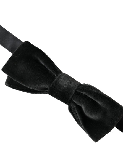 Black Velvet Cotton Adjustable Neck Men Bow Tie