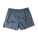 Blaue Boxershorts aus Baumwolle in regulärer Passform